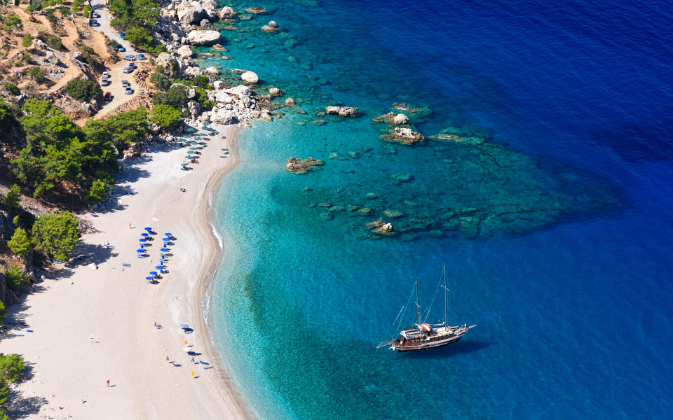 Malerische Bucht von Karpathos